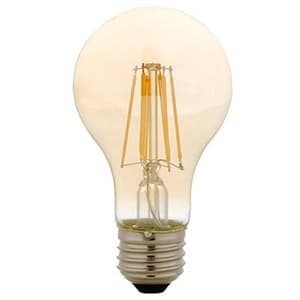 LED電球 屋内用 フィラメント電球タイプ 明るさ60W形相当 キャンドル色 E26口金 密閉型器具対応