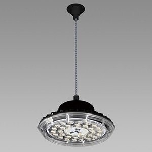 【受注生産品】高天井用LED照明器具 丸形 チェーン吊タイプ 水銀ランプ400W相当 連続調光タイプ 配光角75°昼白色