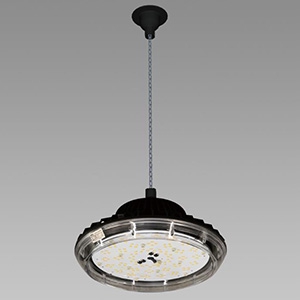 【受注生産品】高天井用LED照明器具 丸形 チェーン吊タイプ 水銀ランプ400W相当 連続調光タイプ 配光角120°昼白色