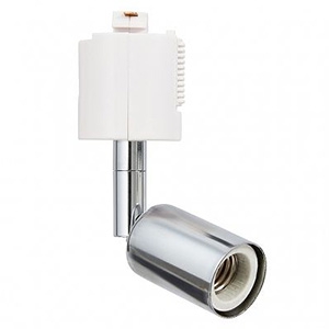【まとめ買い 18個セット】スポットライト ライティングレール取付専用 ショートタイプ E17口金 電球別売 クローム