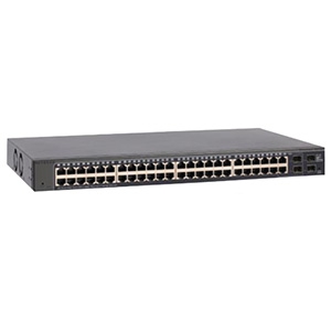 スマートスイッチ 1000BASE-T 48ポート SFP 4スロット レイヤー2+ ラックマウントキット付