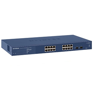 スマートスイッチ 1000BASE-T 16ポート SFP 2スロット レイヤー2+ ラックマウントキット付