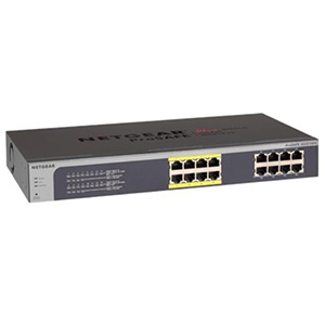 アンマネージプラス・スイッチ 1000BASE-T 16ポート PoE(15.4W) ラックマウントキット付